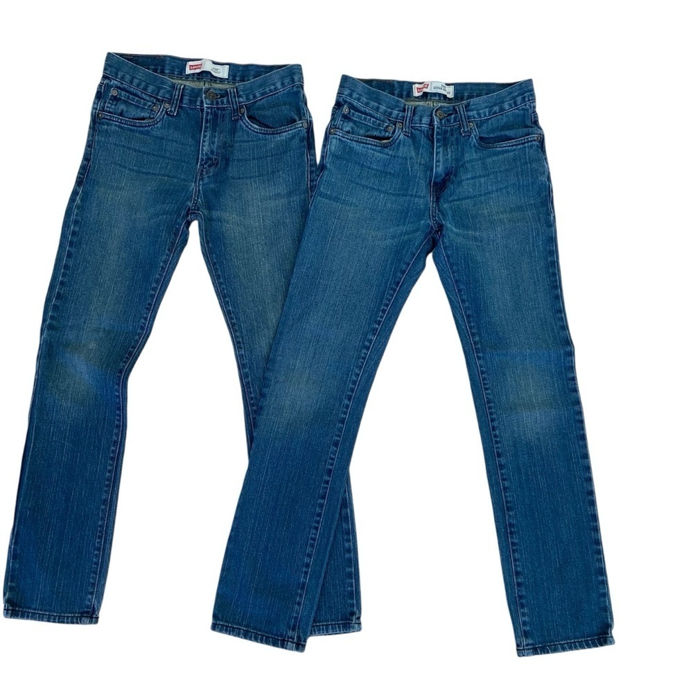 Levi’s 2 jeans 510 bundle men skinny &super skinny stretch blue denim 16 size 28